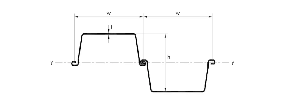ASTM A588 JIS A5528 U Steel Sheet Pile SIZE
