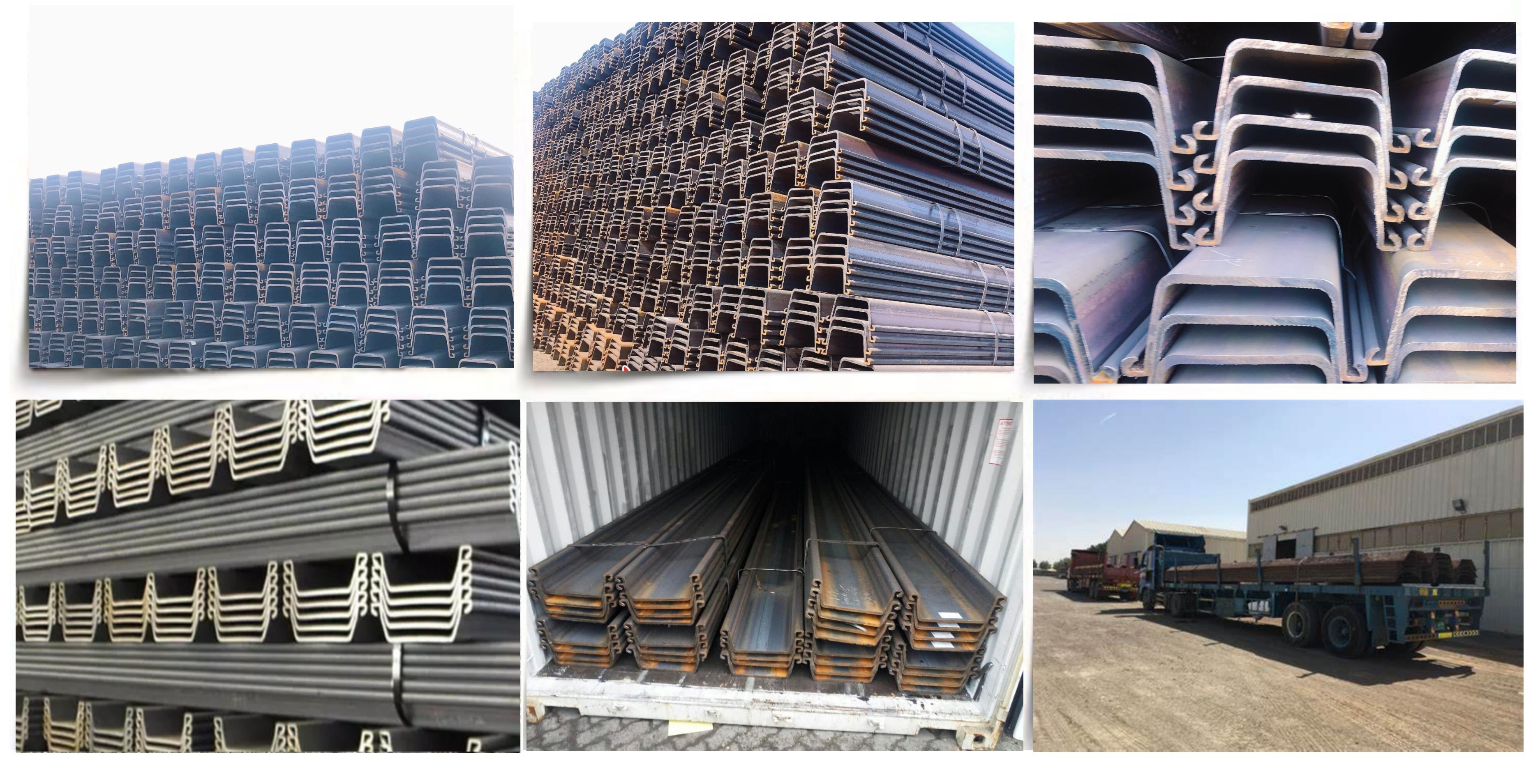 ASTM A588 JIS A5528 U Steel Sheet Pile royal steel group