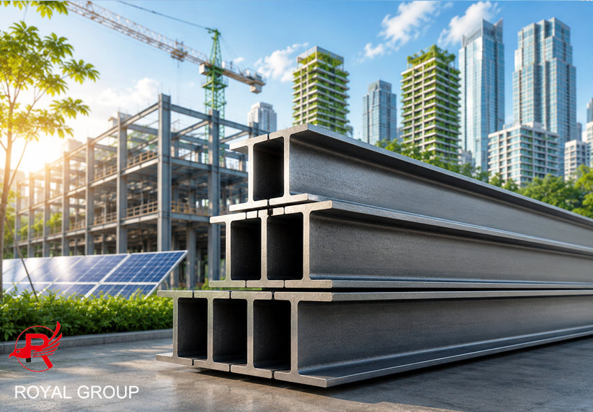 China Royal Steel Group Sustainable ASTM Wide Flange Beams for Malaysia Construction
