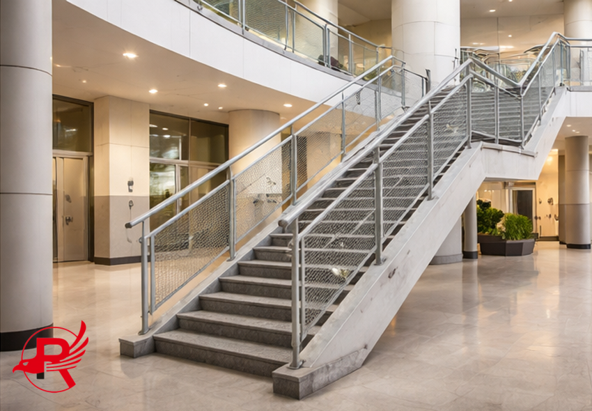 STEEL STAIR HANDRAIL APPLICATION (2)