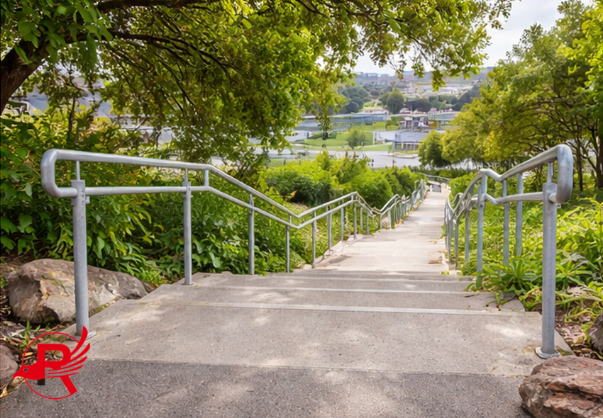 STEEL STAIR HANDRAIL APPLICATION (4)