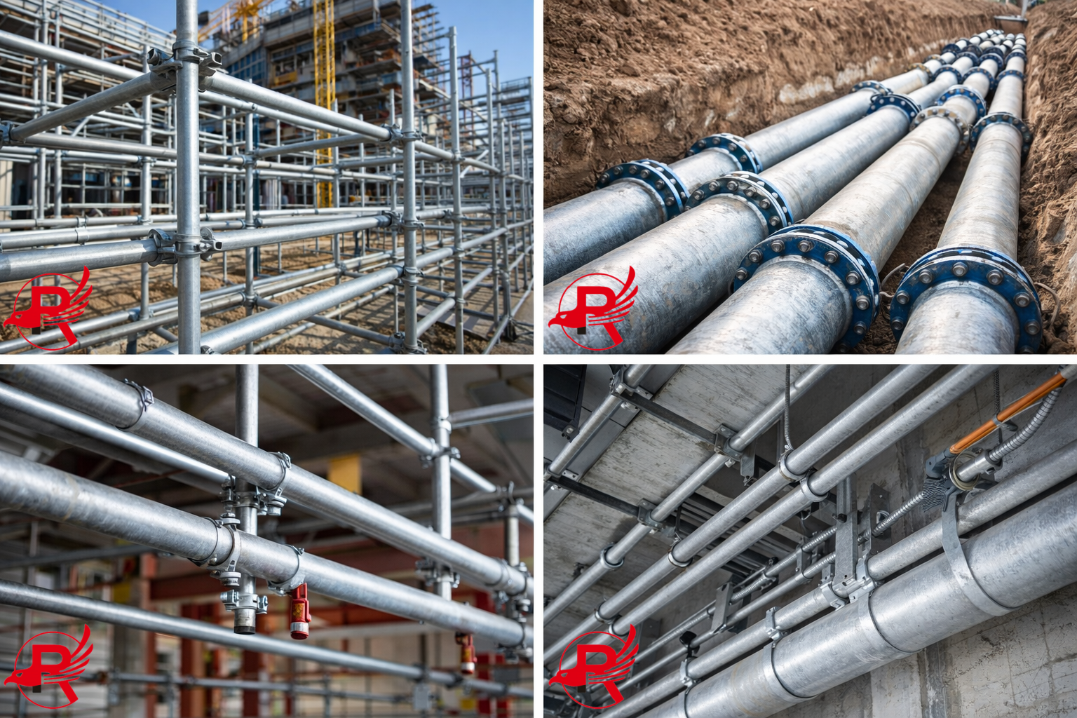 galvanized steel pipe application