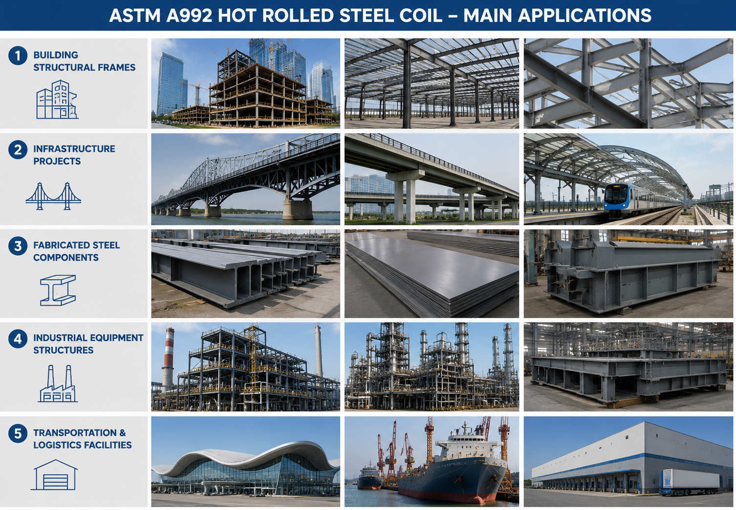 hot rolled steel coil application