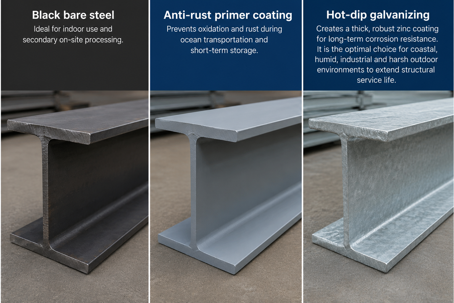 steel h beam surface