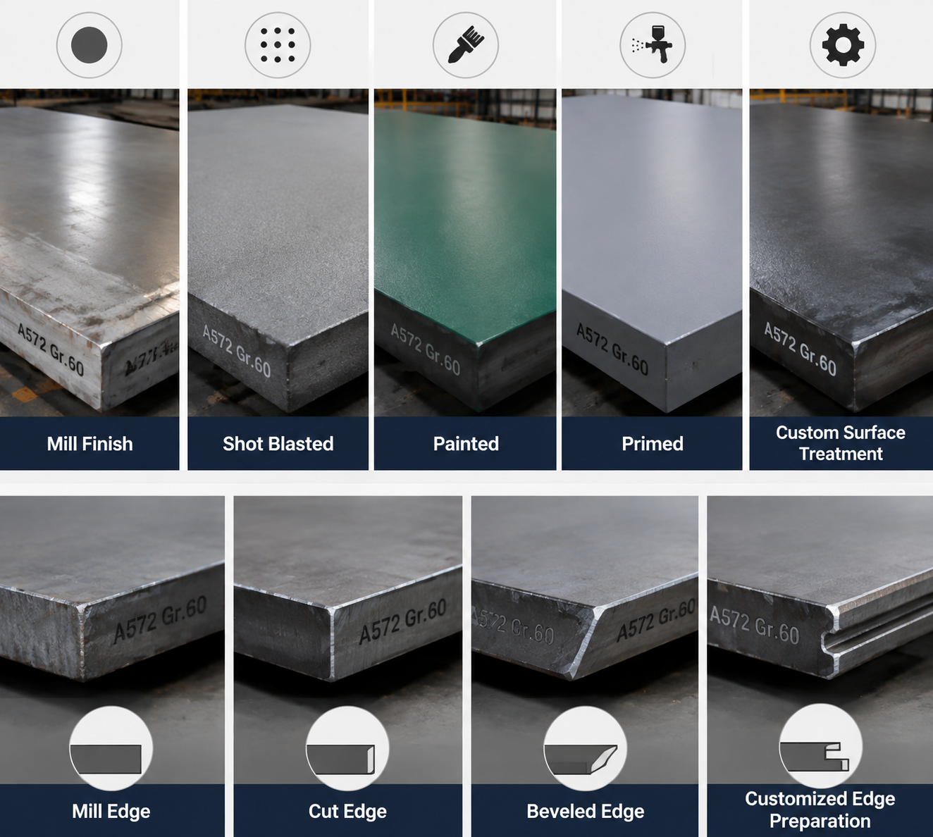 steel plate surface