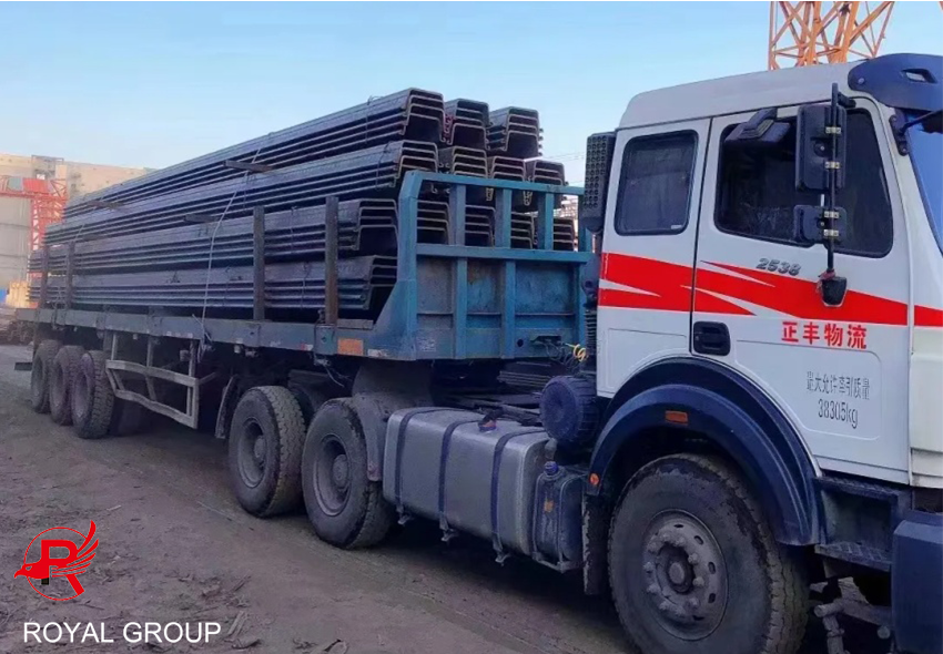 z steel sheet pile transport